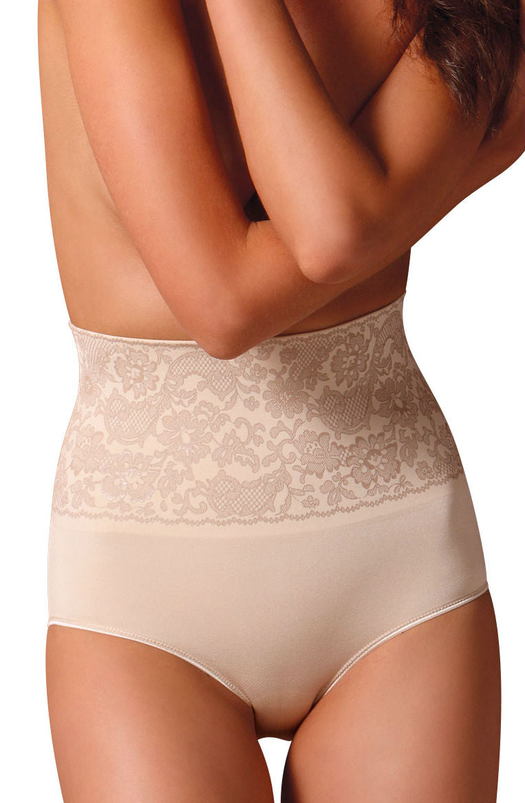 Control Body 311572 Shaping Brief With Screen Print Lace Skin - PureDiva