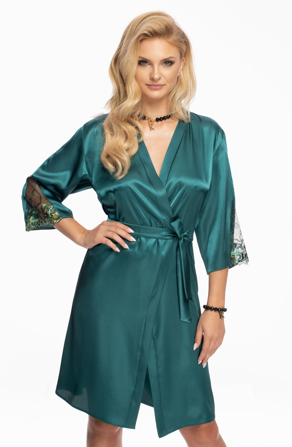 Irall Nikita Dressing Gown Jade - PureDiva