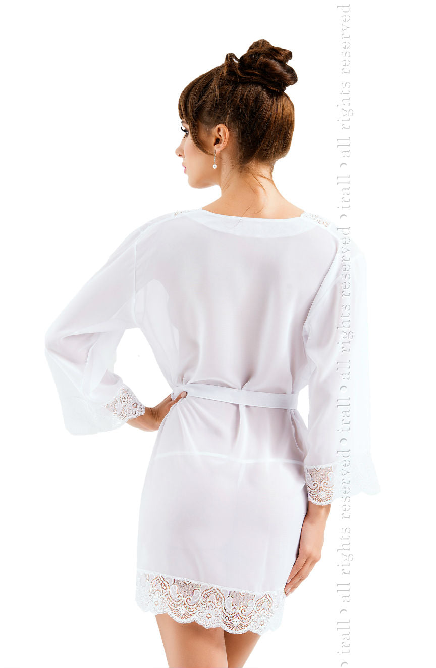 Cassidy Dressing Gown White - PureDiva
