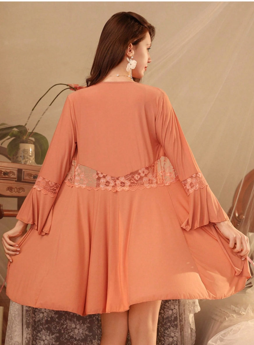 Bella Babydoll set with Peignoirs - PureDiva