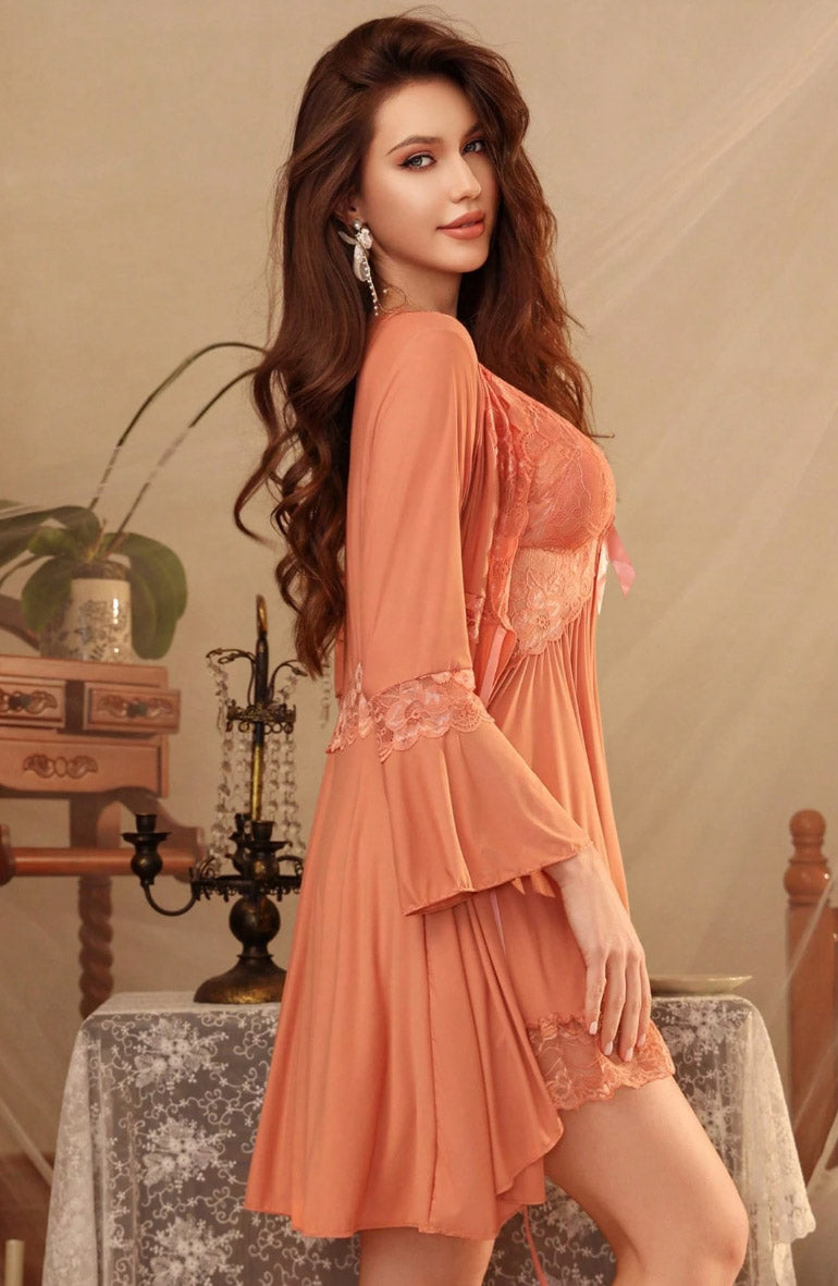 Bella Babydoll set with Peignoirs - PureDiva