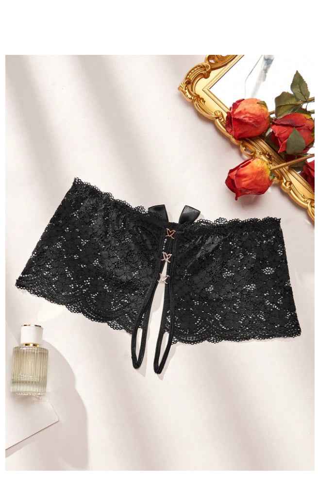 Cheeky open crotch knickers