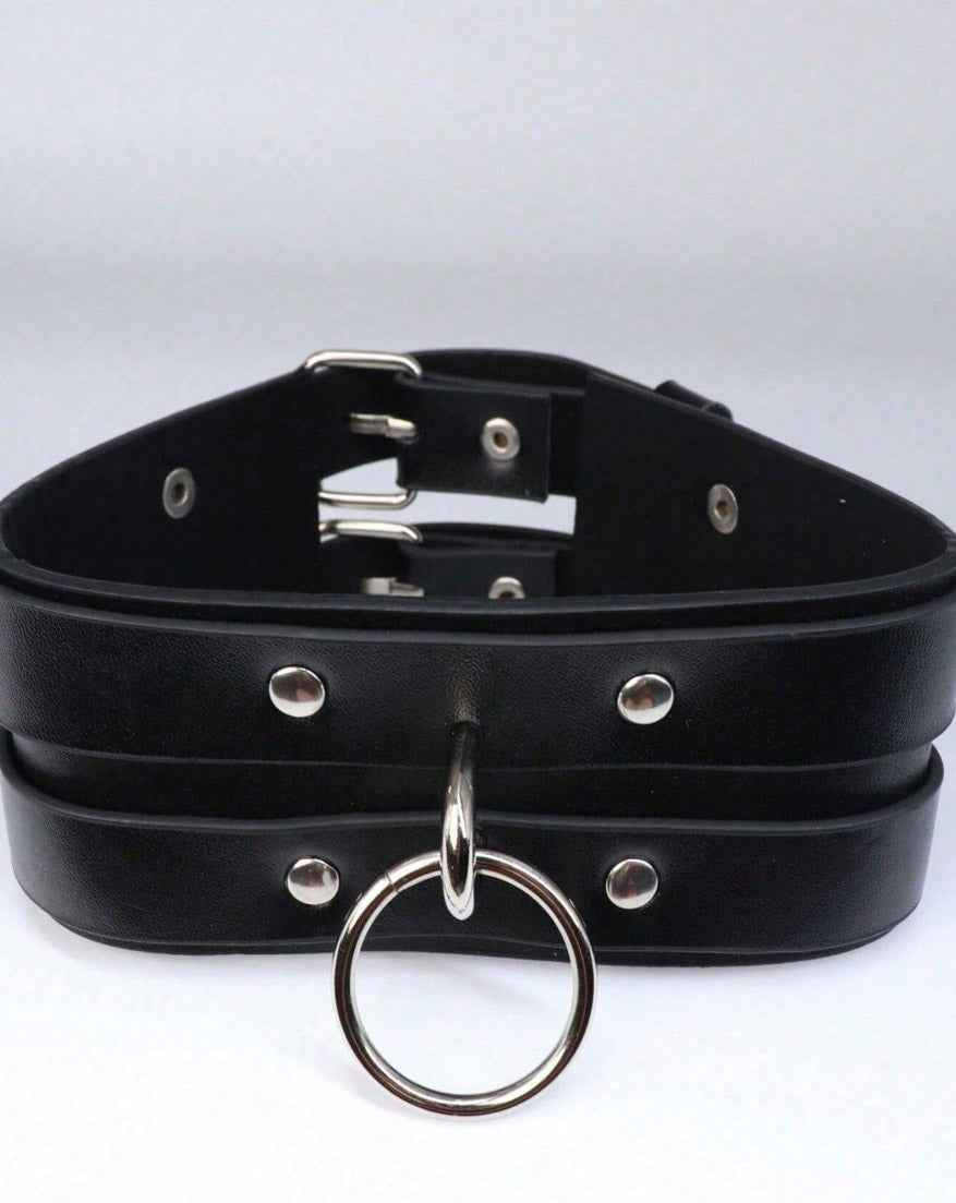 Leather Neck Harness Choker Necklace