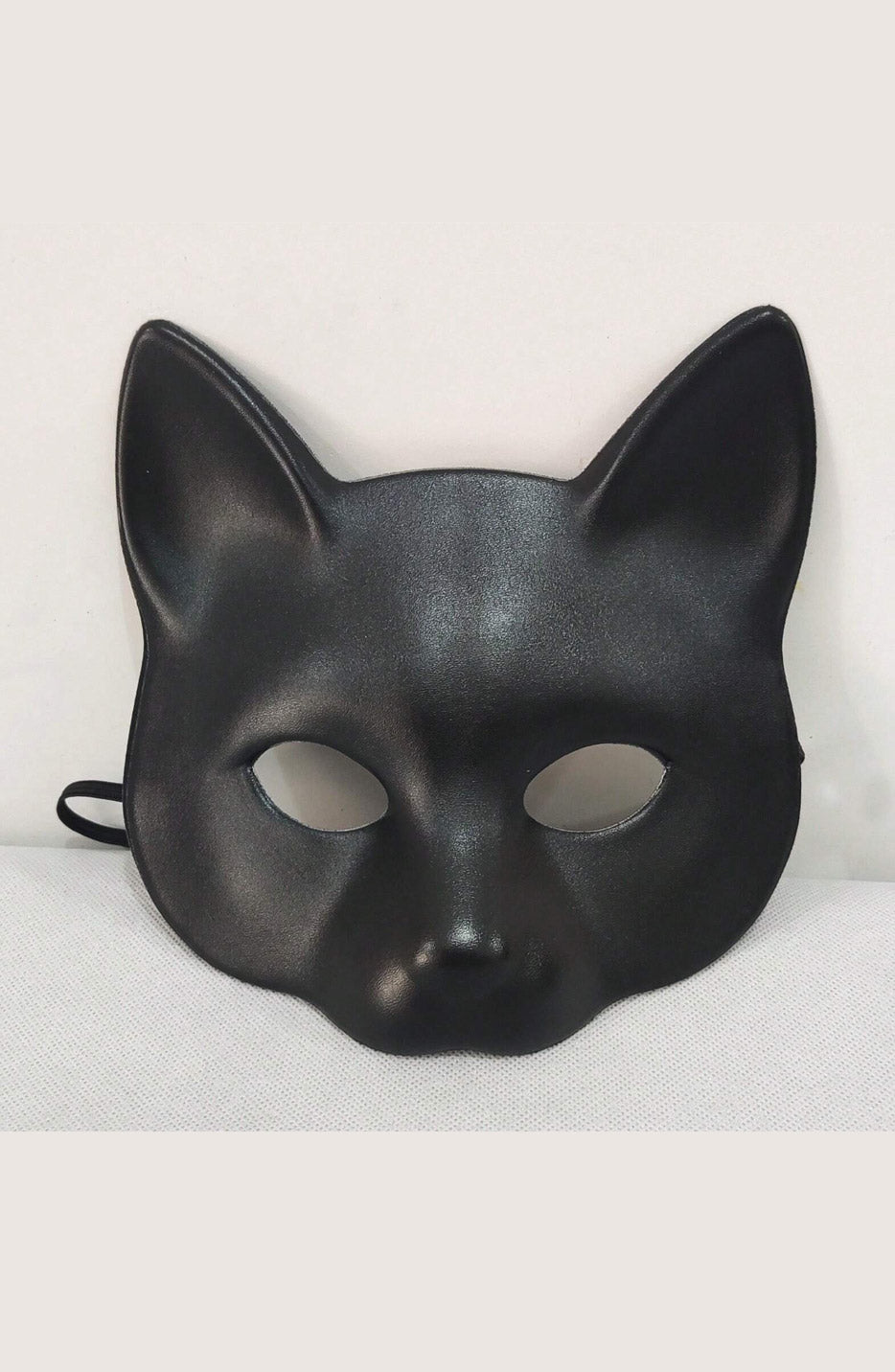 PU Leather Black Cat Mask - PureDiva
