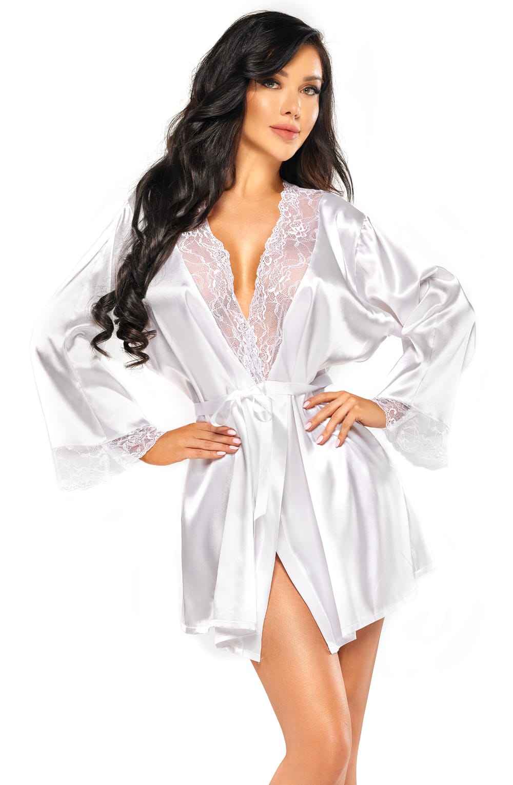 Sherie Peignoir White