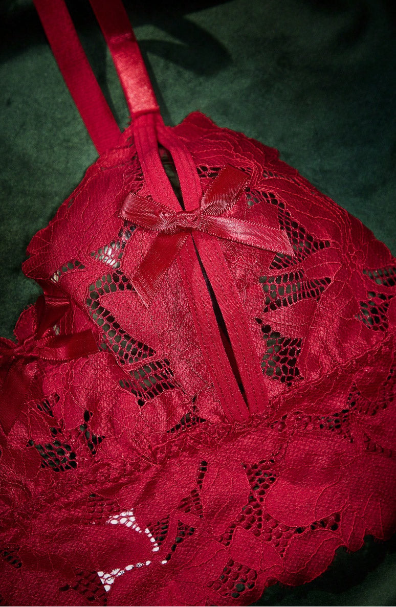 Open Crotch Panty Lingerie Set