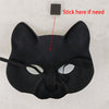 PU Leather Black Cat Mask