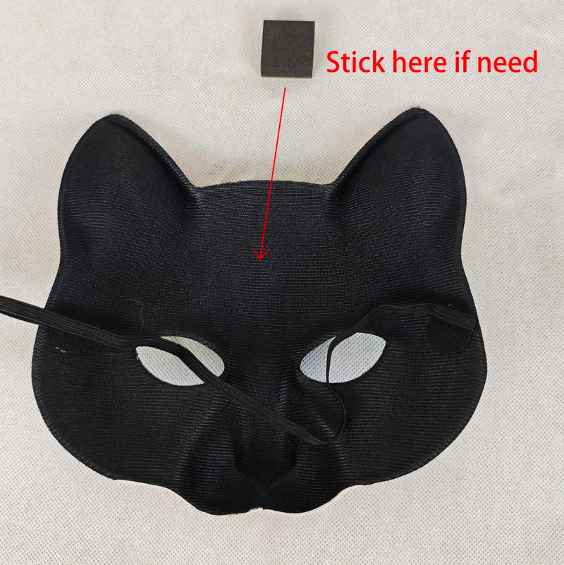PU Leather Black Cat Mask