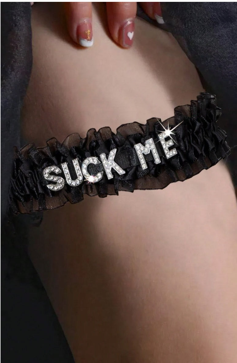 Black Naughty Garter