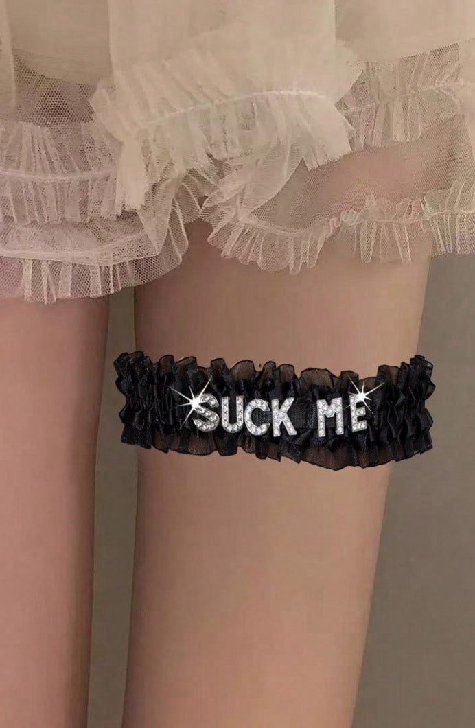 Black Naughty Garter