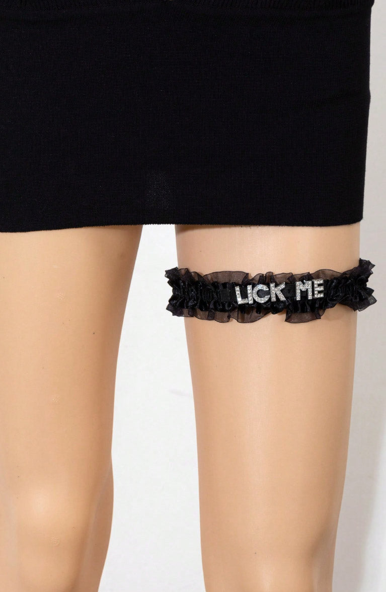 Black Naughty Garter