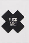 'FUCK ME' Glows in Blacklight Nipple Cover-Nipple Covers-PureDiva