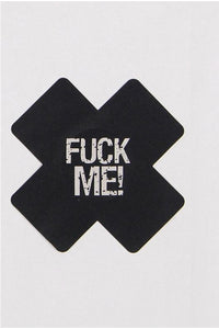 'FUCK ME' Glows in Blacklight Nipple Cover-Nipple Covers-PureDiva