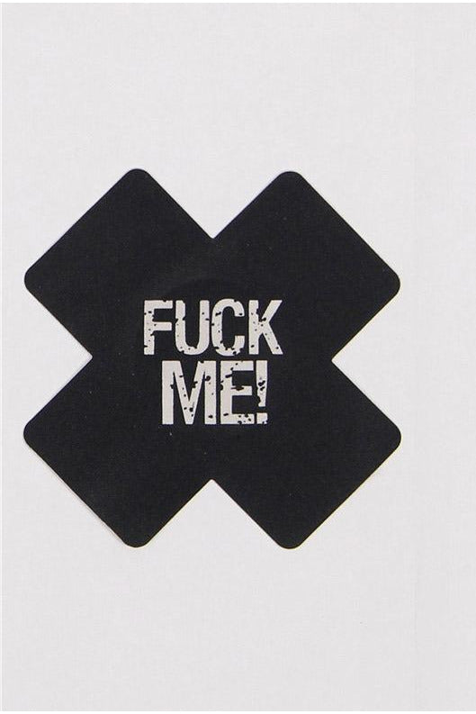 'FUCK ME' Glows in Blacklight Nipple Cover-Nipple Covers-PureDiva