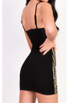 Glitter Bodycon Dress in Black-Party Dresses-PureDiva