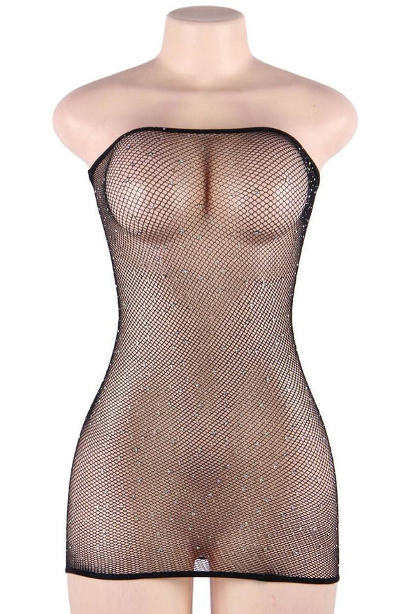 Star Shine Tube Mini Dress-Body stockings-PureDiva