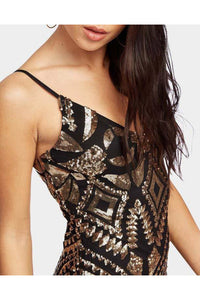 Sequin Strappy Mini Dress-Party Dresses-PureDiva