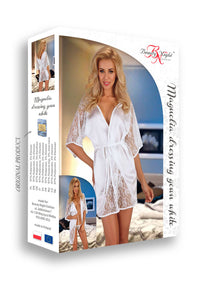 Beauty Night BN6450 Magnolia Dressing Gown White - PureDiva