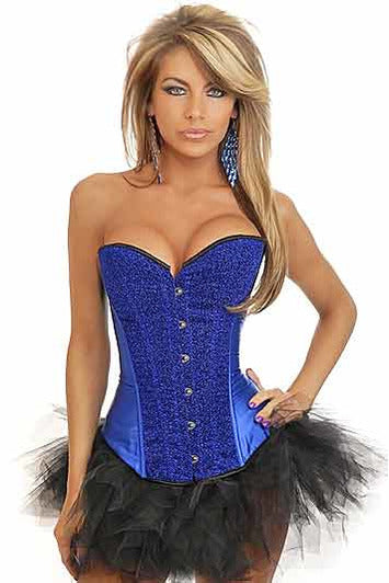 Blue Corset-Corset-PureDiva