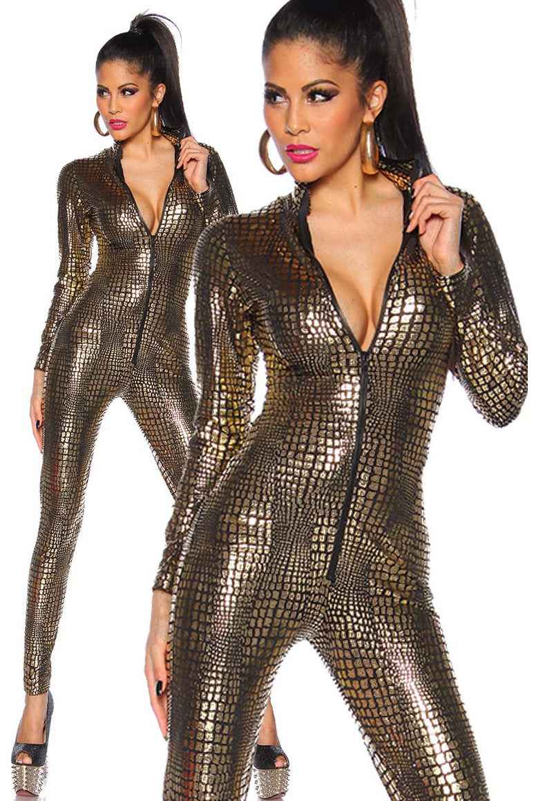 Gold Reptile Jumpsuit