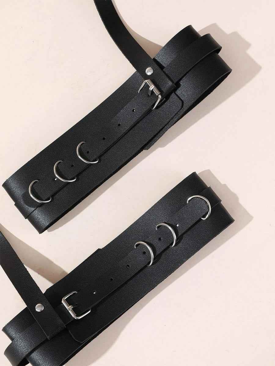 Leather Fetish Harness Strap Belt