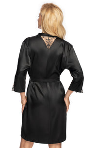 Irall Mallory Dressing Gown Black - PureDiva