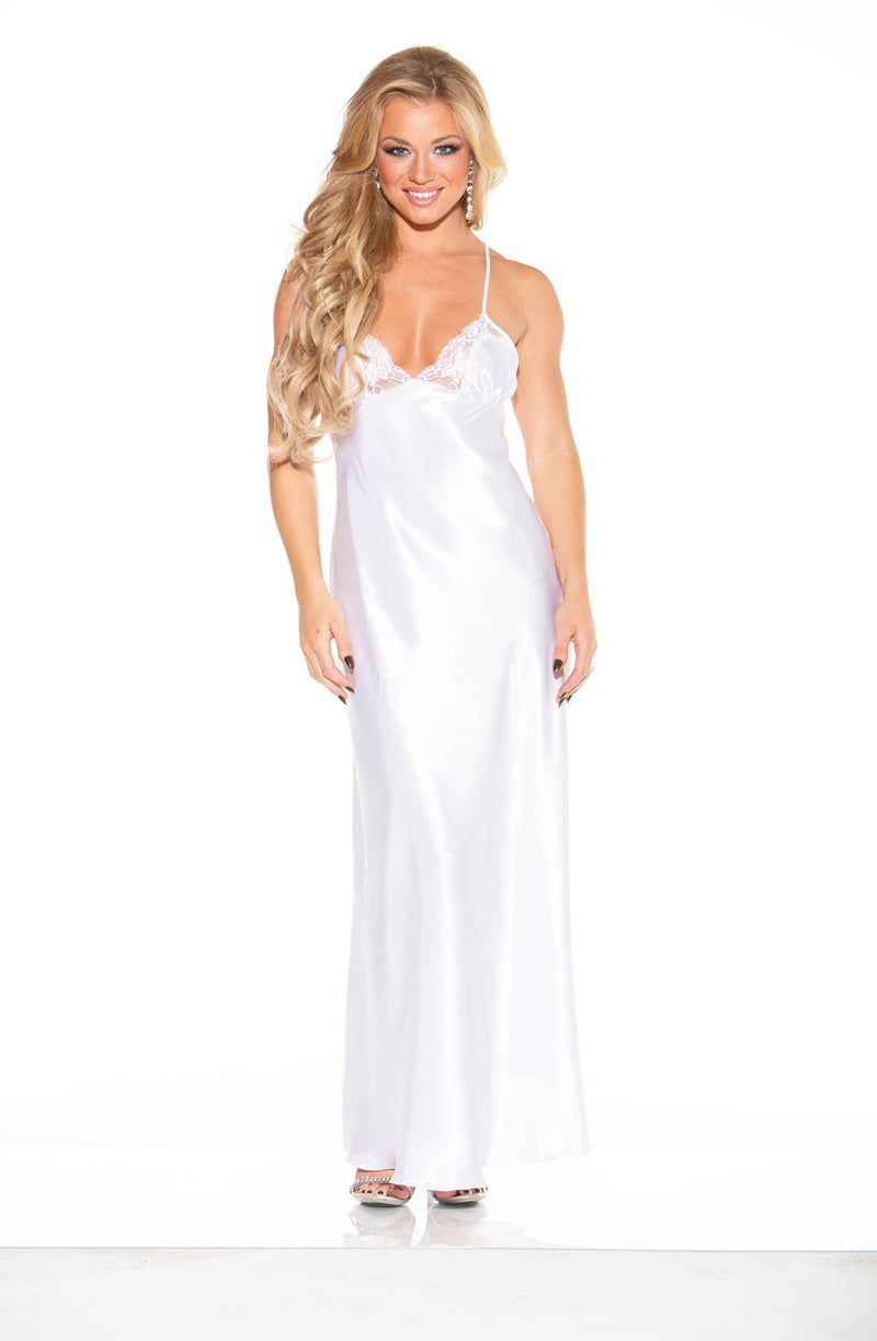 Shirley of Hollywood 20300 White Long Gown - PureDiva