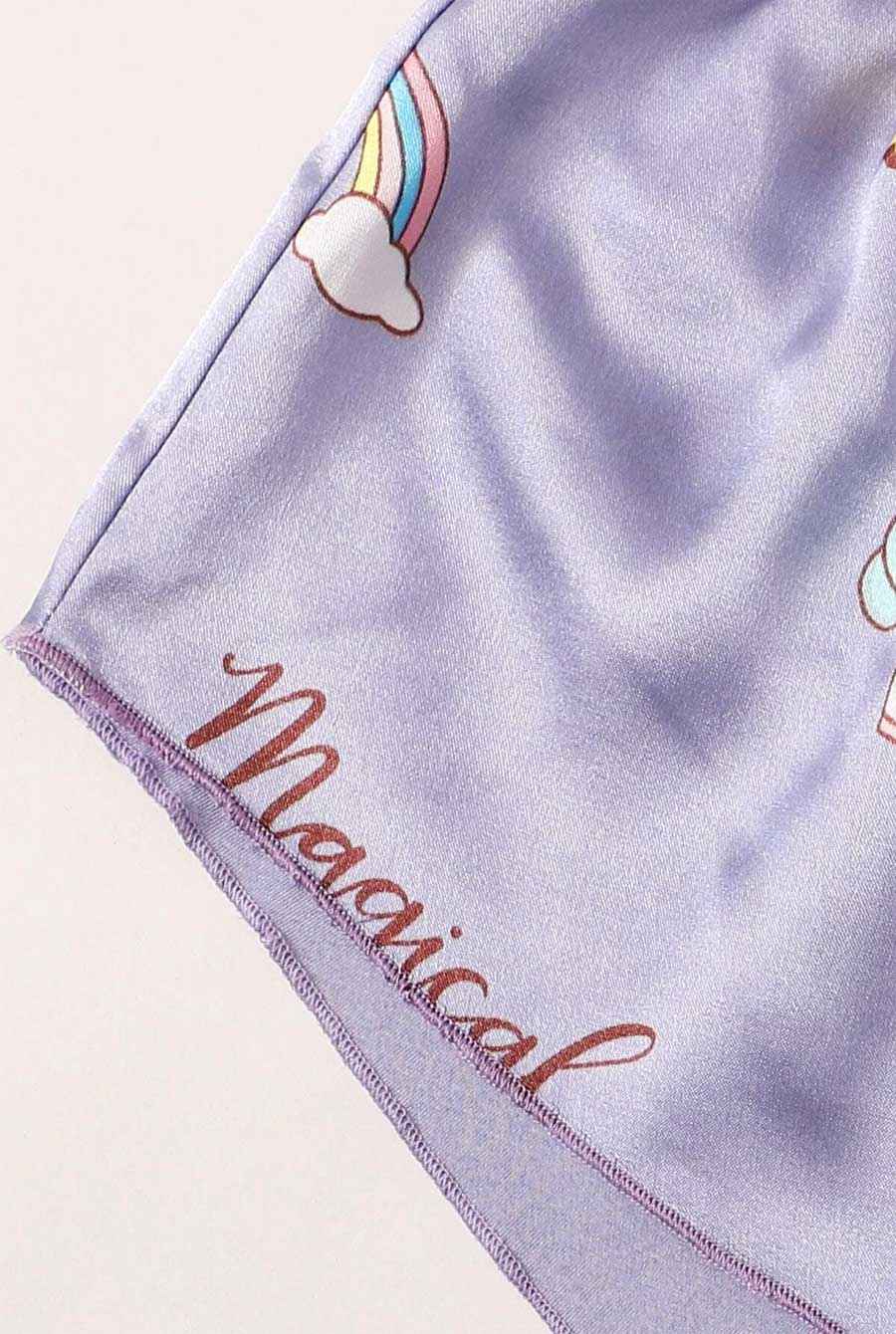 Satin Bralet And Short PJ Night Set