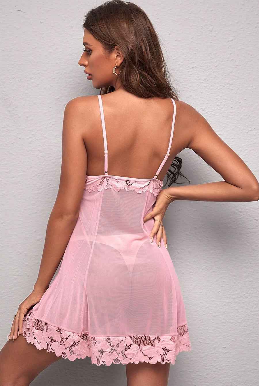 Sexy Pink Babydoll Lingerie