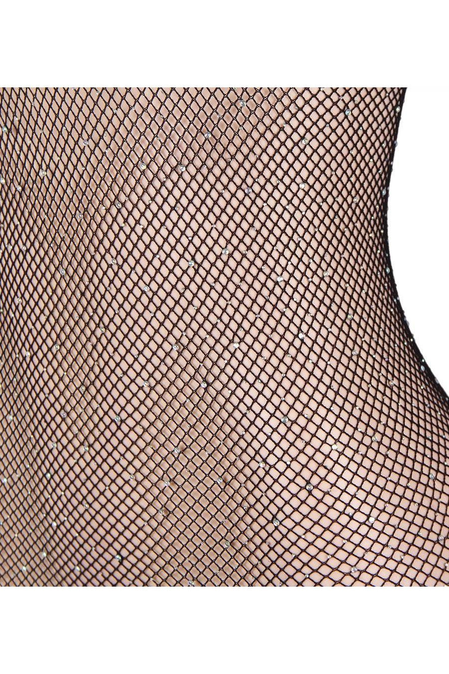 Sparkle And Shine Rhinestone Bodystocking - PureDiva