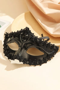 Sequin & Applique Decor Costume Eye Shield-Mask-PureDiva