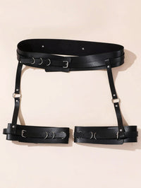 Leather Fetish Harness Strap Belt-Garters-PureDiva