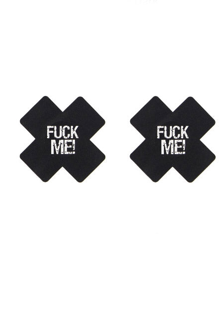 'FUCK ME' Glows in Blacklight Nipple Cover-Nipple Covers-PureDiva