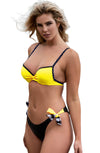 YesX YX963 Bikini 3 Piece Set Yellow - PureDiva