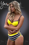 YesX YX963 Bikini 3 Piece Set Yellow - PureDiva