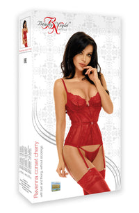 Beauty Night BN6522 Ravenna Corset Cherry - PureDiva