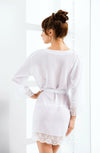 Cassidy Dressing Gown White - PureDiva