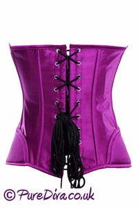 Elegant Fuschia Pink Corset-Corset-PureDiva