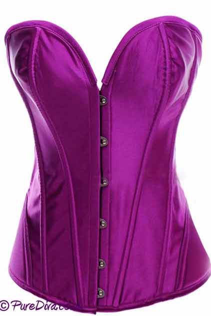 Elegant Fuschia Pink Corset-Corset-PureDiva