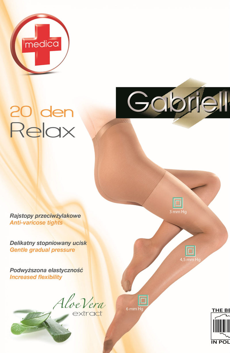 Gabriella Classic Medica Relax 110 Tights Beige - PureDiva