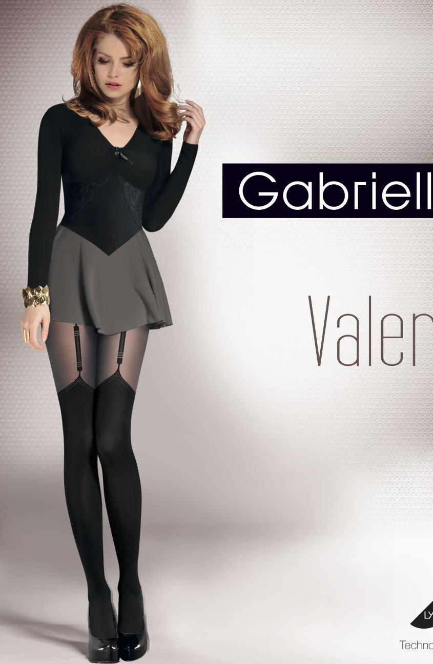 Gabriella Fantasia Valery Tights Black - PureDiva
