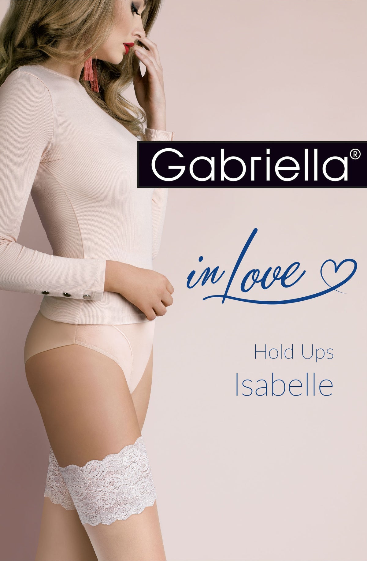 Gabriella Isabelle Hold Ups Natural/Blue - PureDiva