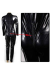 Open crotch 2-Way Zip Black Wetlook Catsuit-Wet Look & PVC-PureDiva